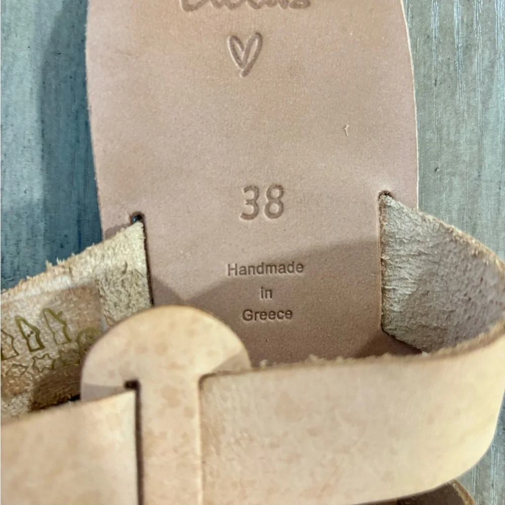 Lulu's Natural Vegetable Tanned Leather Sandals - Picture 5 of 6
